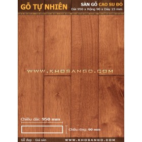Red Rubber wood flooring 900mm