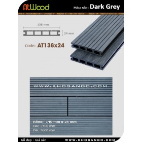 Sàn gỗ ngoài trời ATwood AT138x24-Darkgrey