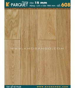 Sàn gỗ sồi Engineered 15x125x900 (608)