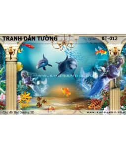 Ocean 3D wall paintings KT-012