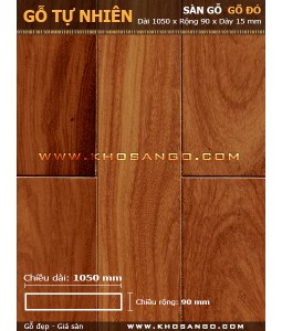 Sàn gỗ gõ đỏ 1050mm