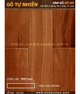 Sàn gỗ gõ đỏ 900mm