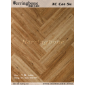 Rubber wood herringbone flooring