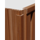 Nẹp V ốp trần và ốp tường 3K WPC V25x25-Wood