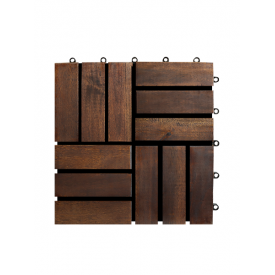 Acacia Decking Tiles 12-Brown
