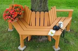 Thiết kế ghế cây đơn giản cho không gian sân vườn sang trọng tiện nghi