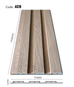 SPC Fluted Panel Thick 14mm A038