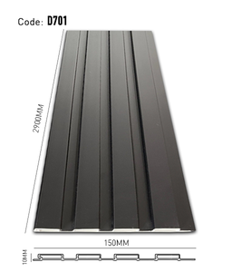 Fluted PVC Panel 4 D701-10mm