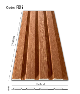 Fluted PVC Panel 4 FX19-10mm