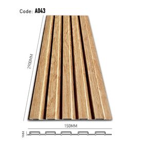Fluted PVC Panel 5 A043-9mm