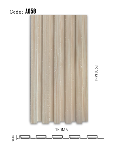 Fluted PVC Panel 5 A058-9mm