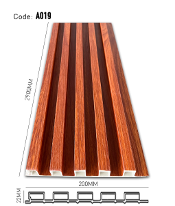 Pvc Fluted Panel Thick 22mm A019