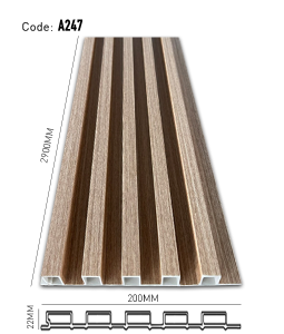 Pvc Fluted Panel Thick 22mm A247