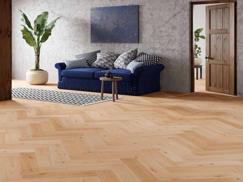 Sàn gỗ công nghiệp thi công sáng tạo thêm không khí tươi mới cho không gian nội thất.