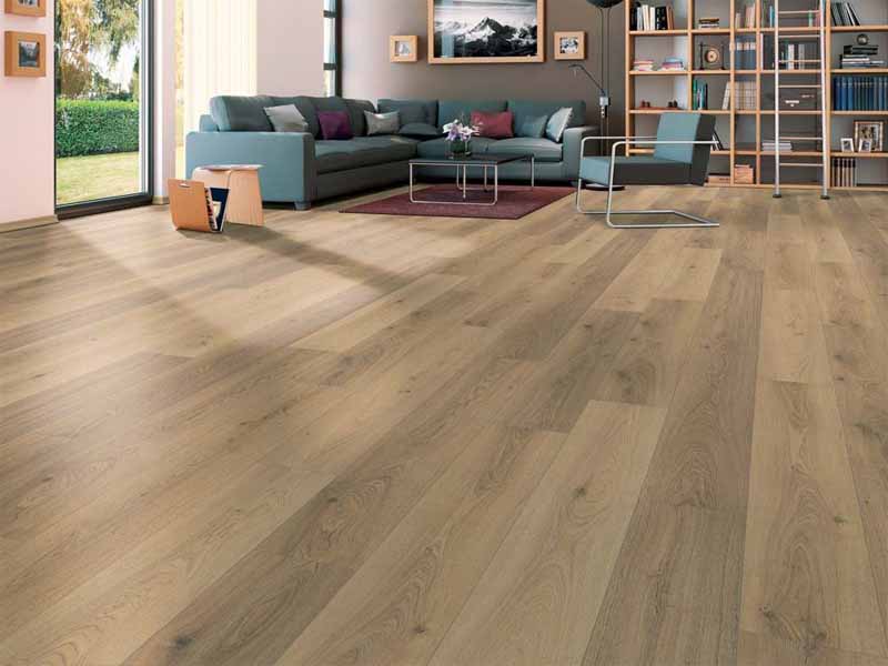 Sàn nhựa vân gỗ cho không gian sàn hoàn thiện sang trọng như sàn gỗ tự nhiên.