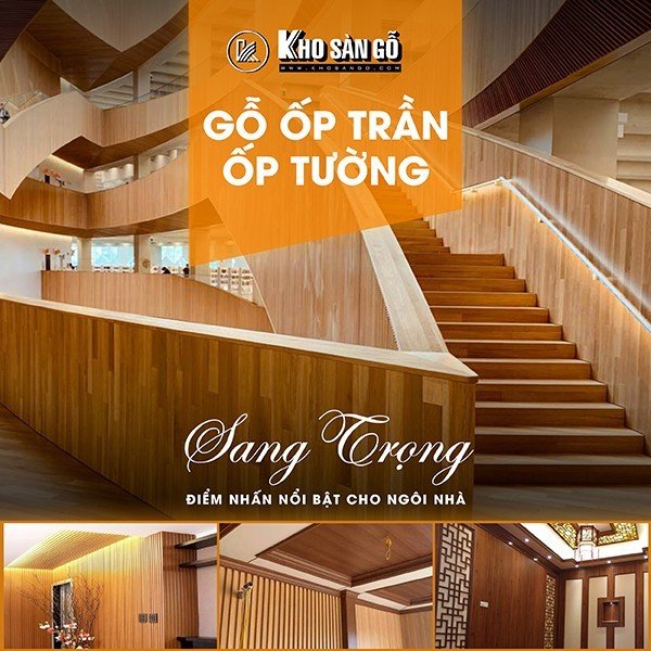 gỗ ốp tường - ốp trần