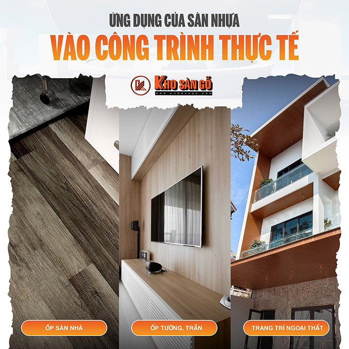 Ứng dụng của sàn nhựa giả gỗ vào thực tế