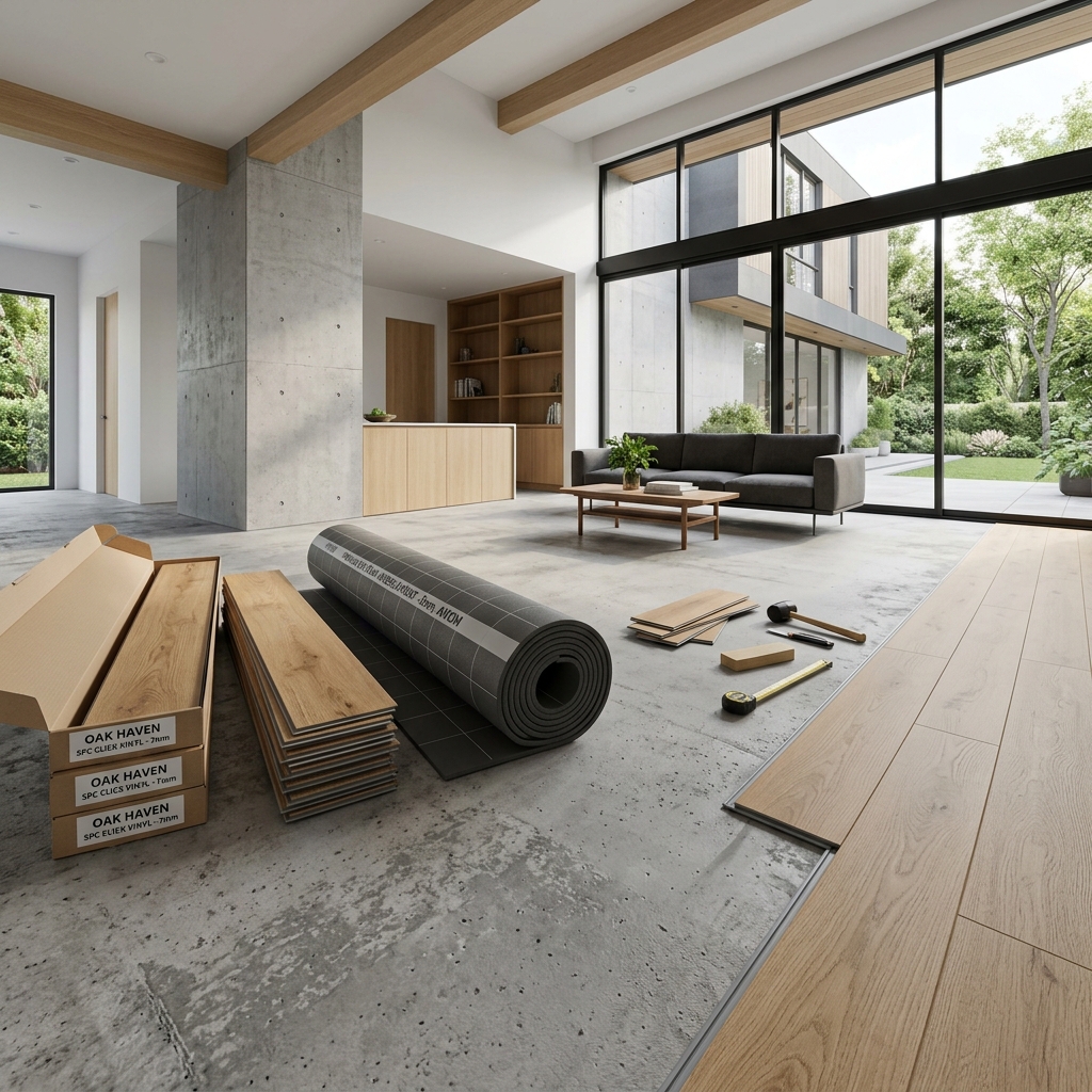 Lớp xốp lót đóng vai trò quyết định đến độ êm ái và tuổi thọ của hệ thống sàn nhựa hèm khóa