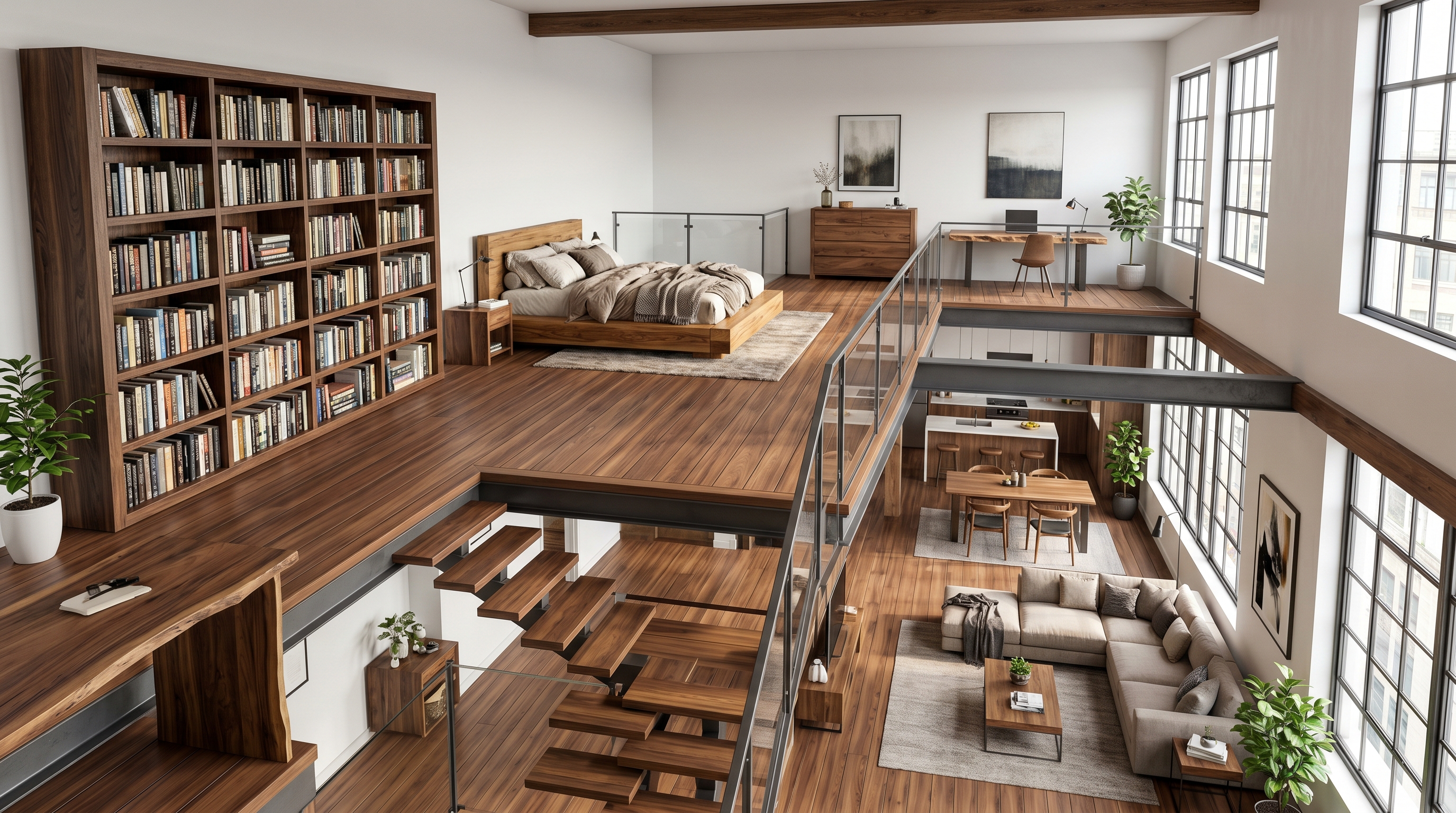 Nghệ thuật kết nối không gian: Giải pháp lót sàn nhựa chịu lực đồng bộ cho căn hộ đa tầng