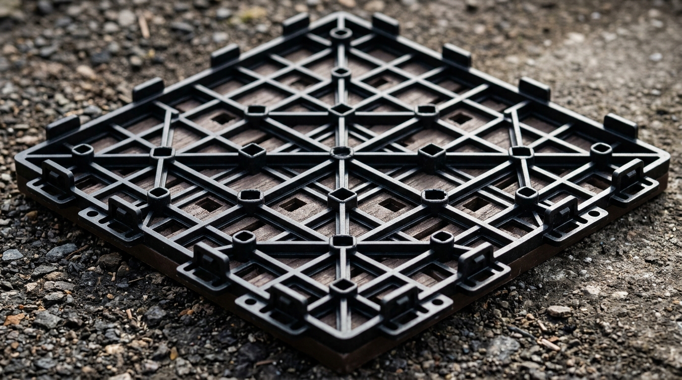 Giải mã kỹ thuật: Khám phá cấu trúc đế nhựa thoát nước thông minh của vỉ sàn