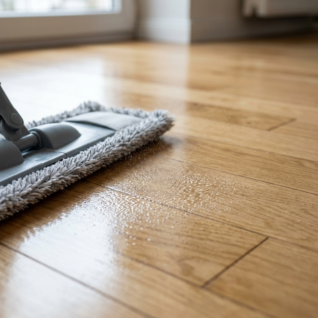 Cây lau sợi microfiber vắt kiệt nước là công cụ vệ sinh an toàn nhất, vừa làm sạch hiệu quả vừa bảo vệ lớp phủ bề mặt chống xước