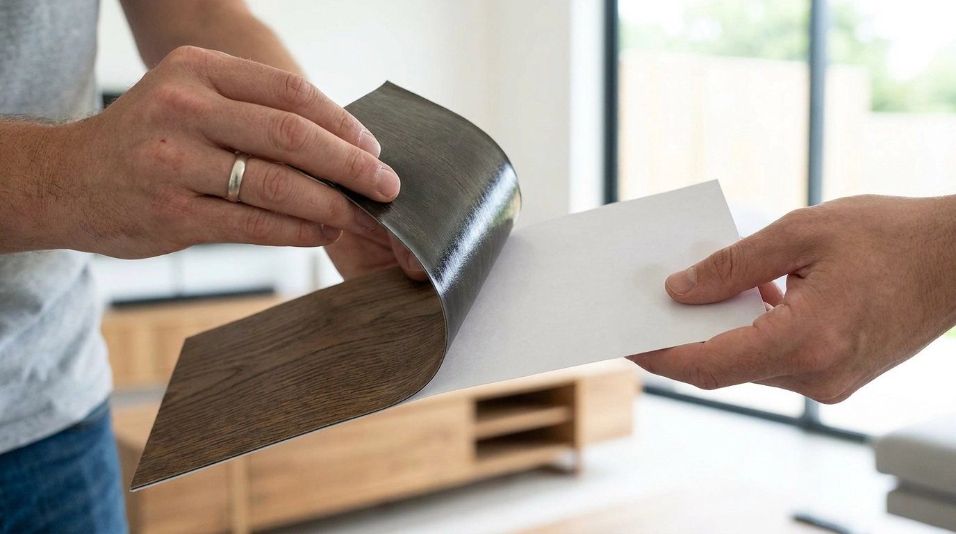 Bóc và dán: Cải tạo nhà cửa cực dễ với sàn nhựa tự dính