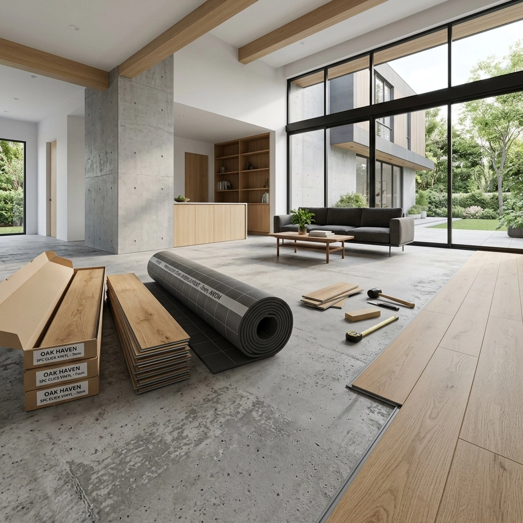 Lớp xốp lót đóng vai trò quyết định đến độ êm ái và tuổi thọ của hệ thống sàn nhựa hèm khóa