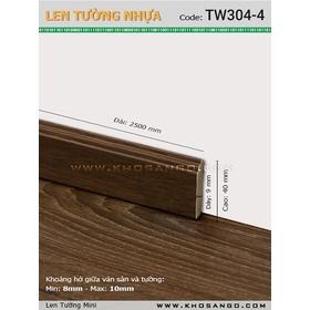 Len Tường nhựa TW304-4