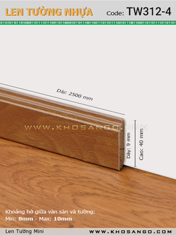 Len Tường nhựa TW312-4