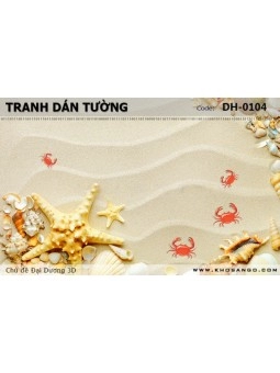 Tranh dán tường Đại Dương 3D DH-0104