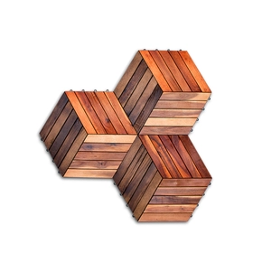 Vỉ Gỗ Tràm Bông Vàng 3D