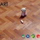 Sàn gỗ Xương Cá 3K ART Z8+77