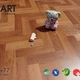 Sàn gỗ Xương Cá 3K ART Z8+77