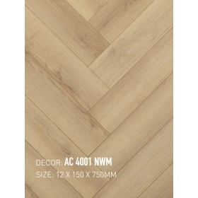 Sàn Gỗ Xương Cá Gạch Gỗ AC 4001 NWM