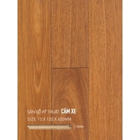 Sàn gỗ Căm Xe Engineered 120x450mm
