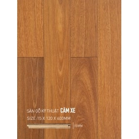 Sàn gỗ Căm Xe Engineered 120x600mm
