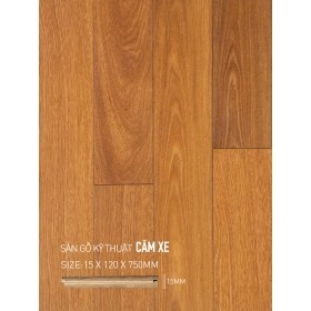 Sàn gỗ Căm Xe Engineered 120x750mm