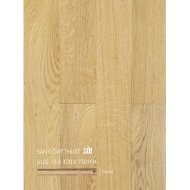 Sàn gỗ Sồi Engineered 120x750mm