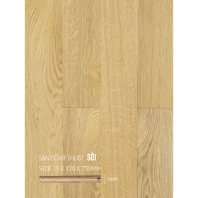 Sàn gỗ Sồi Engineered 120x750mm