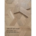 Sàn gỗ Mỹ Thuật Sồi - V402 Kiểu Hình Học