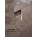 Sàn gỗ Mỹ Thuật Walnut - VH401 Kiểu Hình Học