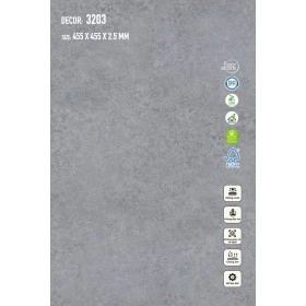 Sàn nhựa Galaxy Giả Đá 3203