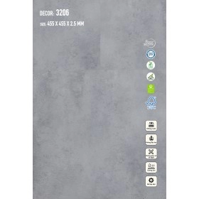 Sàn nhựa Galaxy Giả Đá 3206