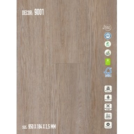 Sàn nhựa Galaxy Vân Gỗ 9001