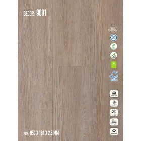 Sàn nhựa Galaxy Vân Gỗ 9001