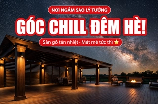 Không Gian Dưới Giàn Pergola Sẽ Trở Thành Nơi Ngắm Sao Lý Tưởng Với Mặt Sàn Tản Nhiệt Mát Mẻ Về Đêm