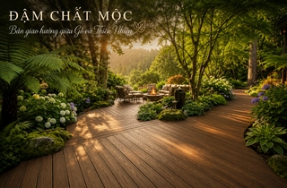 Mang Hơi Thở Thiên Nhiên Vào Không Gian Sống Với Thiết Kế Sàn Sân Vườn Đậm Chất Mộc